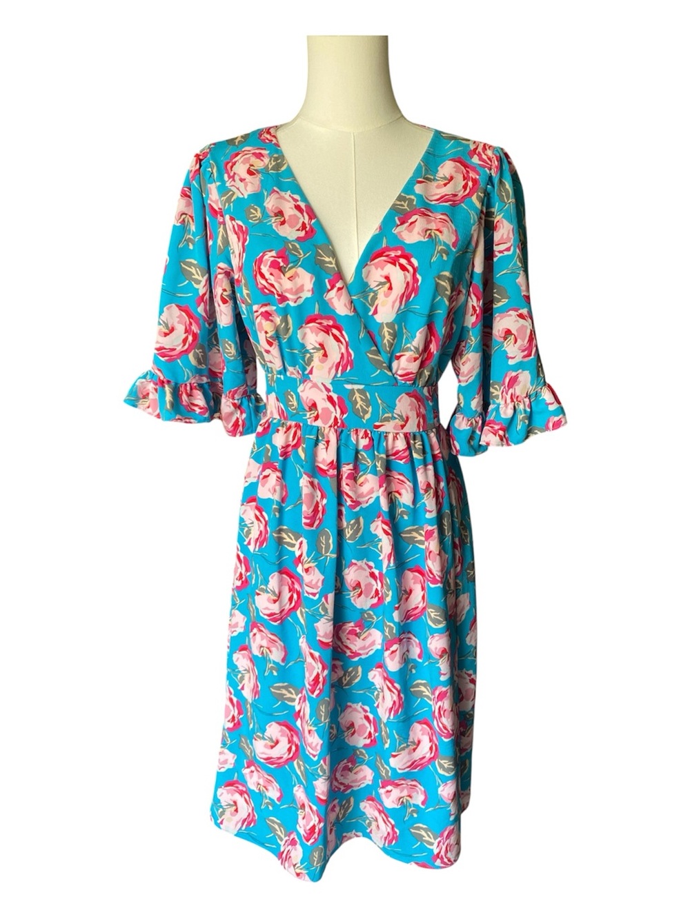 Betsey Johnson Floral Ruffle Dress